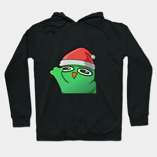 Waving Christmas Froggie Hoodie by Nucifen